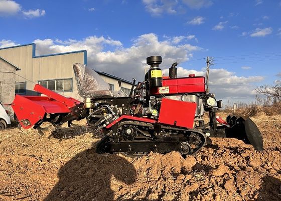 Trator de pista de borracha pequeno Crawler Multifuncional Paddy Field Crawler Mini Tractor 25 HP