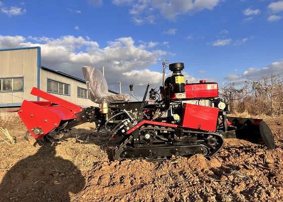 Tractor de campo seco multifuncional, Mini Tractor de pista de borracha para venda