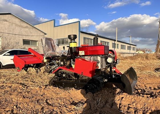 Agricultor Rotativo Tiller Agrícola Crawler Mini Tractor 25 HP