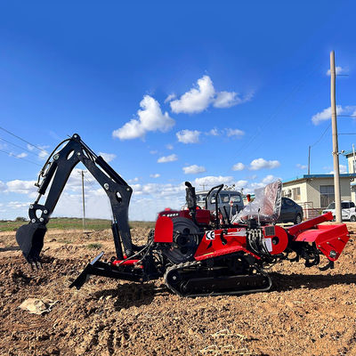 Mini Farm Crawler Tractor Multifuncional Mini Crawler Tractor de Campo Seco