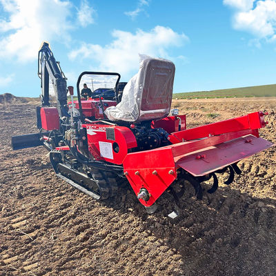 Trator Mini Garden Crawler HYCT-25D de 35 HP com Dozer Frontal