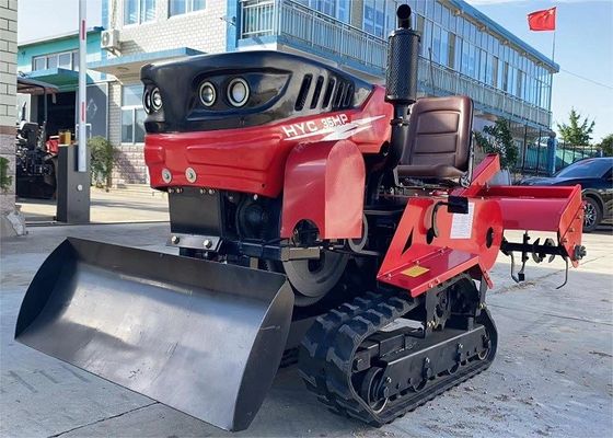 35 HP Ride On Rotary Tiller Tractor Paddy Land Crawler Tractor de pista
