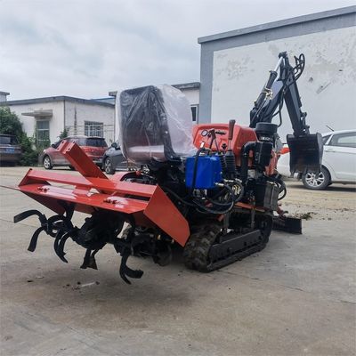 Paddy / Land Dry Diesel Mini Crawler Tractor 35HP 25HP com Dozer Blade