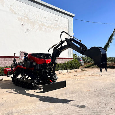 Paddy / Land Dry Diesel Mini Crawler Tractor 35HP 25HP com Dozer Blade