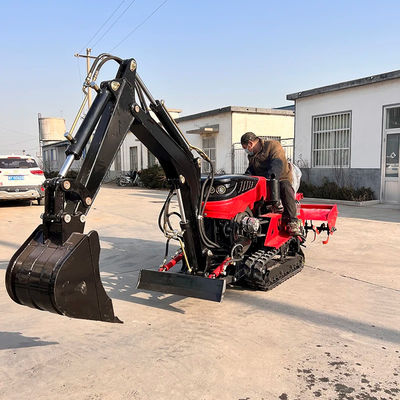 Paddy / Land Dry Diesel Mini Crawler Tractor 35HP 25HP com Dozer Blade