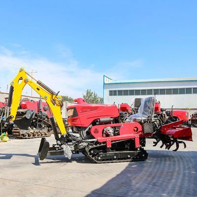 Novos chegados Confiavel e barato Mini Tractor Crawler Com Rototiller Mower Dozer Backfill Tractor Crawler