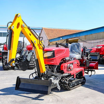 Novos chegados Confiavel e barato Mini Tractor Crawler Com Rototiller Mower Dozer Backfill Tractor Crawler
