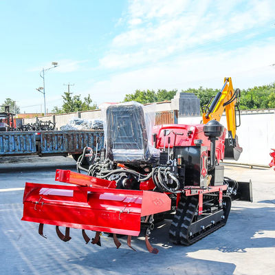 Novos chegados Confiavel e barato Mini Tractor Crawler Com Rototiller Mower Dozer Backfill Tractor Crawler