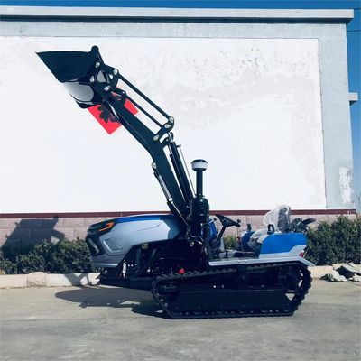 Trator de pista de jardim 50HP 60HP pequeno tractor de fazenda de rastreamento com carregador