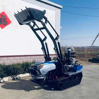 Trator de pista de jardim 50HP 60HP pequeno tractor de fazenda de rastreamento com carregador