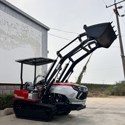 Trator de pista de jardim 50HP 60HP pequeno tractor de fazenda de rastreamento com carregador