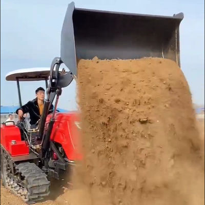 Máquina pesada de cultivo 80hp Crawler Tractor compacto com carregador