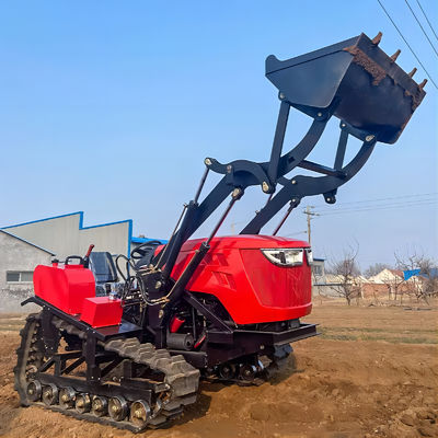 Máquina pesada de cultivo 80hp Crawler Tractor compacto com carregador