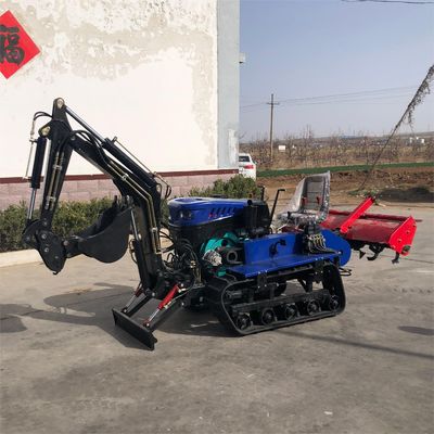 Tractor de rodagem rotativo 25 hp 35 hp Equipamento agrícola com escavadeira