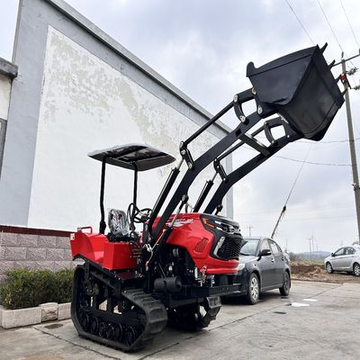 Mini 50HP Paddy Field Crawler Tractor com caixa de engrenagens do motor CE Certificado