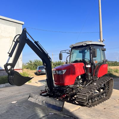 Tractor de cabina fechada de 120 CV Equipamento agrícola Mini-tractor de rastreamento com motor diesel